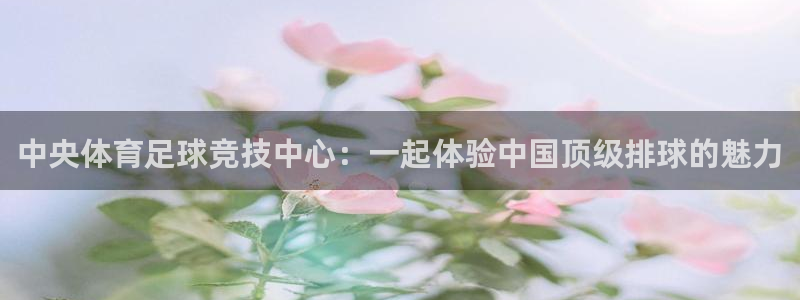 极速体育直播nba直播吧：中央体育足球竞技中心：一起体验中国顶级排球的魅力